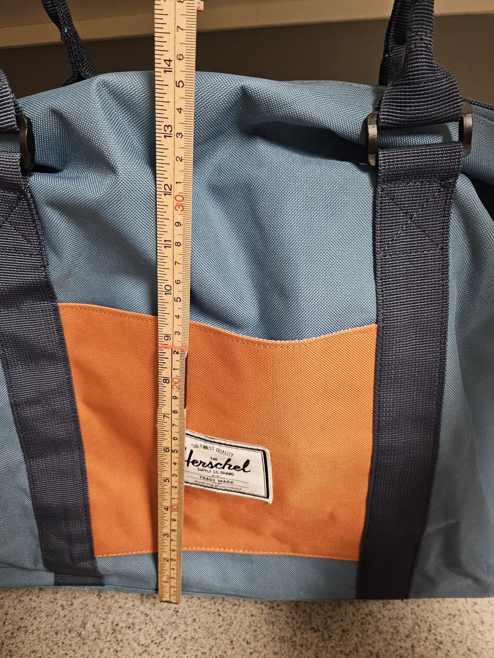 Herschel Supply Company Blue and Orange Men’s Travel Tote Bag